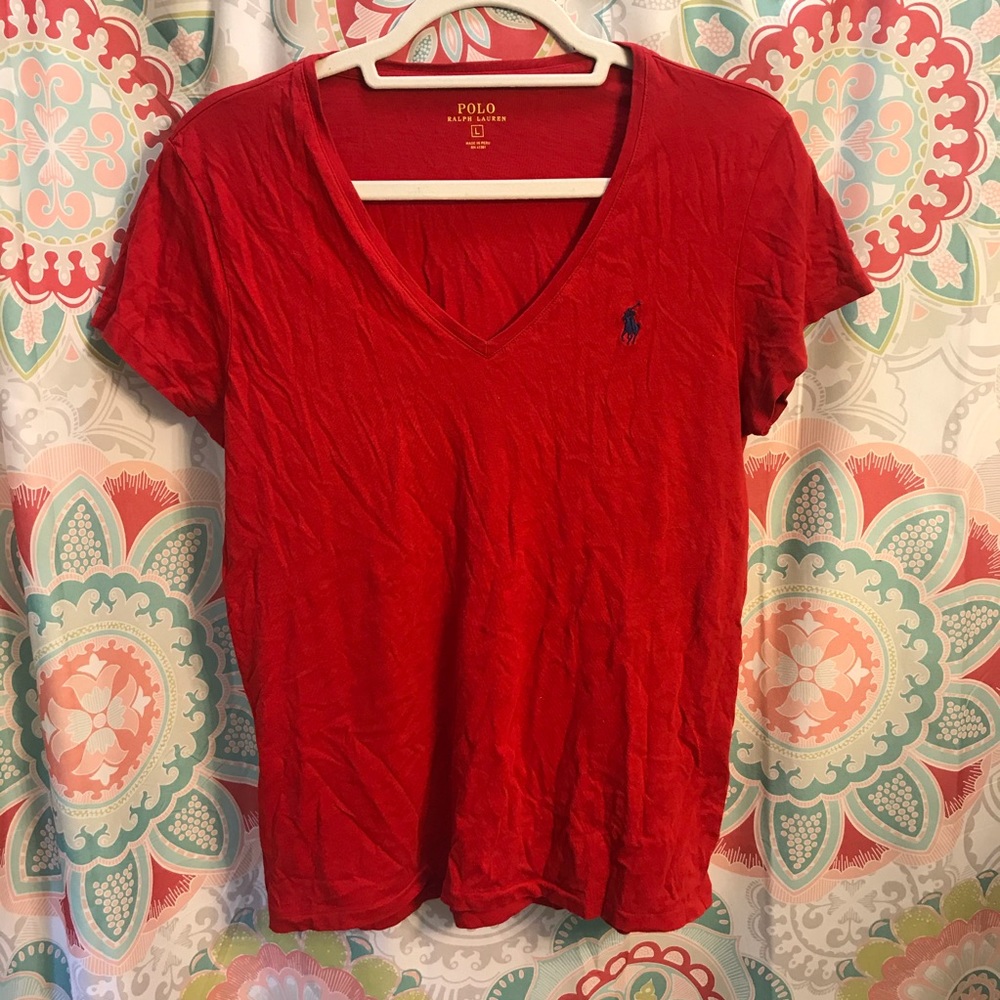Red Ralph Lauren polo